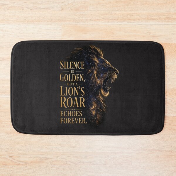 Item preview, Silence Is Golden But A Lion's Roar Echoes Forever Motivational Quote Design designed and sold by Bennie Singh.