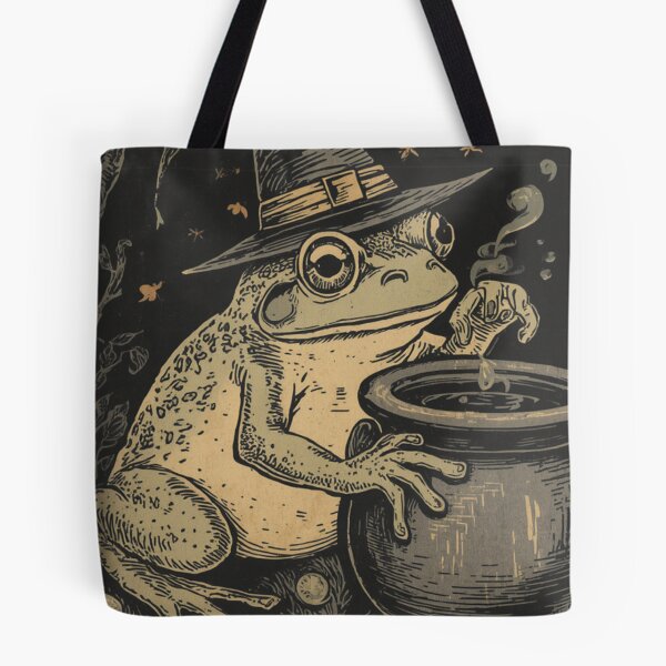 Item preview, Cottagecore Frog Witch designed and sold by ChicTrendz.