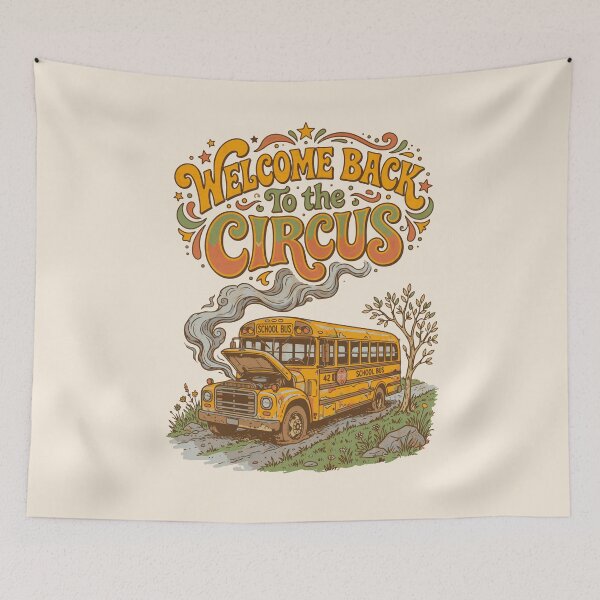 Item preview, Back to school teacher irony retro groovy aesthetic - Light Colors Edition designed and sold by Shyla Marsare.