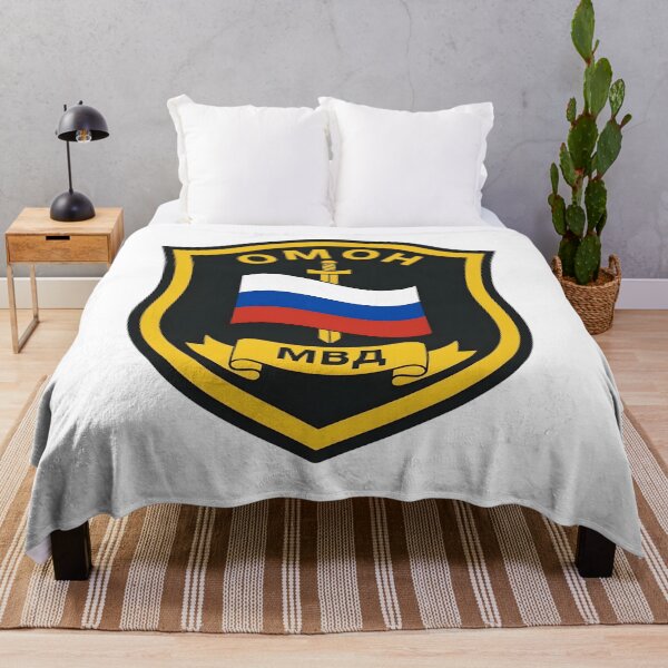 Item preview, Russian MVD OMON Special Purpose Police Unit Patch designed and sold by CharlieDesings.