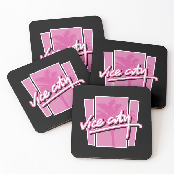 Item preview, GTA Grand Theft Auto Logo Vice City Classic Cards designed and sold by BubblePopRed.