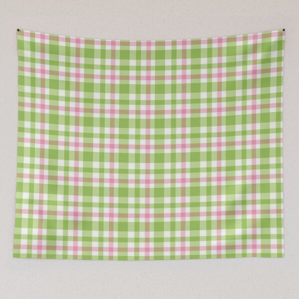 Item preview, pink & green plaid y2k designed and sold by boosterdoodle.