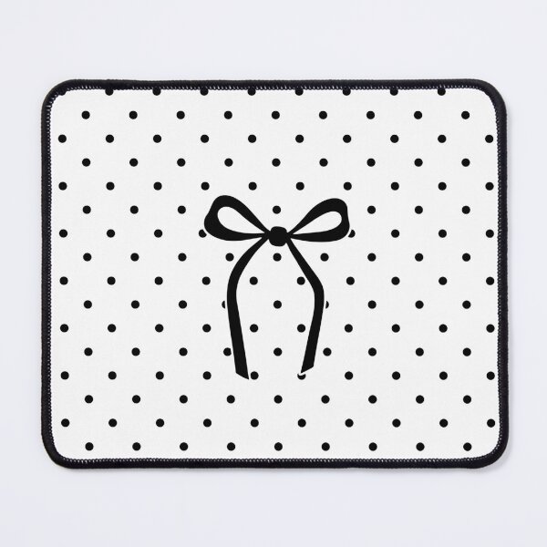 Item preview, Cute Black Bow White Polka Dot Pattern Aesthetic designed and sold by ElGhazal-Art.