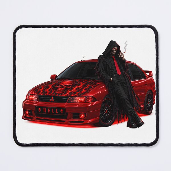 Item preview, skeleton and haunted red car 2 designed and sold by natalik2024.