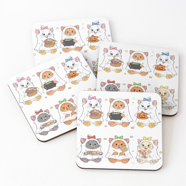 Item preview, Cute Ghost Cats Halloween Trick or Treat designed and sold by Ghostlycats2026.