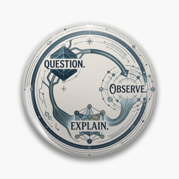 Item preview, Question Observe Explain Science Research Scientific Thinking Design designed and sold by Amr Darwish Graphic designer.