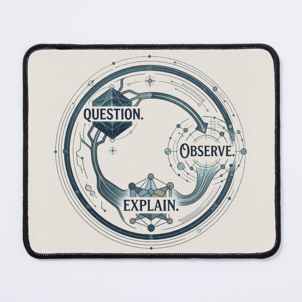 Item preview, Question Observe Explain Science Research Scientific Thinking Design designed and sold by Amr Darwish Graphic designer.