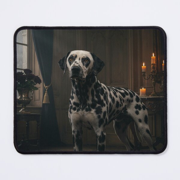 Item preview, Gothic Dalmatian Portrait in a Victorian Mansion designed and sold by JanjjaSoulInk.