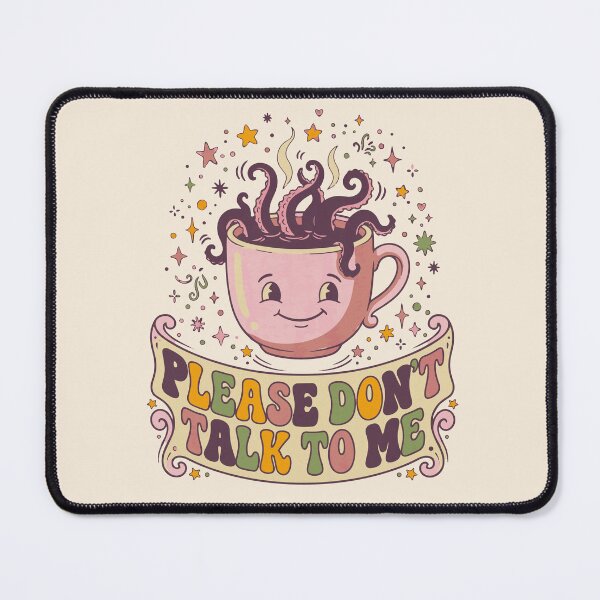 Item preview, Monstrous coffee shop for introverts, retro groovy office aesthetic - Light Colors Edition designed and sold by Shyla Marsare.