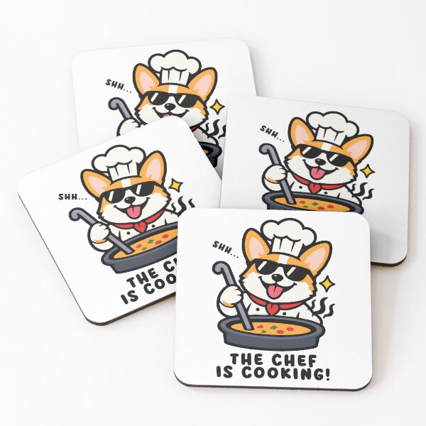 Item preview, The Chef Is Cooking Corgi designed and sold by MySimpleFlow.