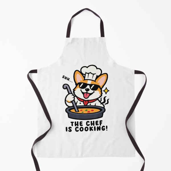 Item preview, The Chef Is Cooking Corgi designed and sold by MySimpleFlow.