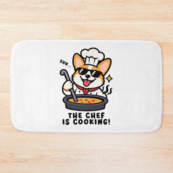Item preview, The Chef Is Cooking Corgi designed and sold by MySimpleFlow.