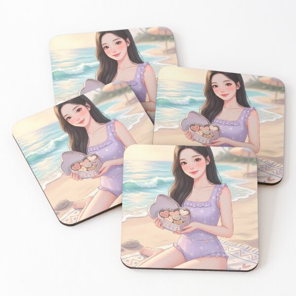 Item preview, Cute Anime Gir Beach designed and sold by nammonartstudio.