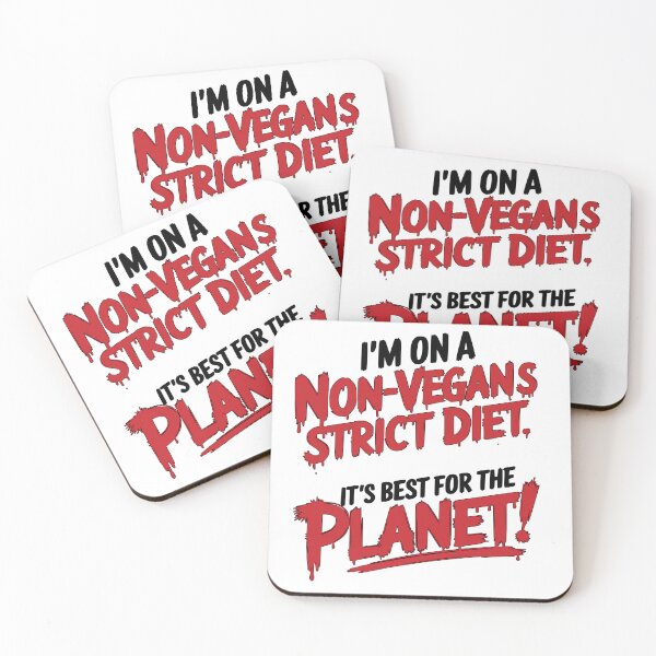 Item preview, Non Vegans Strict Diet Vegan Slogan Typography designed and sold by Veganizer.art.