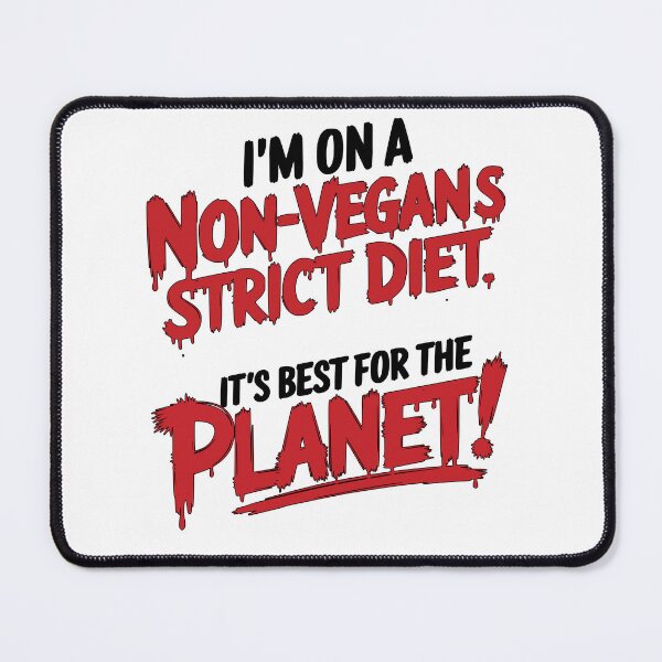 Item preview, Non Vegans Strict Diet Vegan Slogan Typography designed and sold by Veganizer.art.