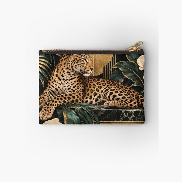 Item preview, Art Deco Leopard Garden designed and sold by Glottopia.