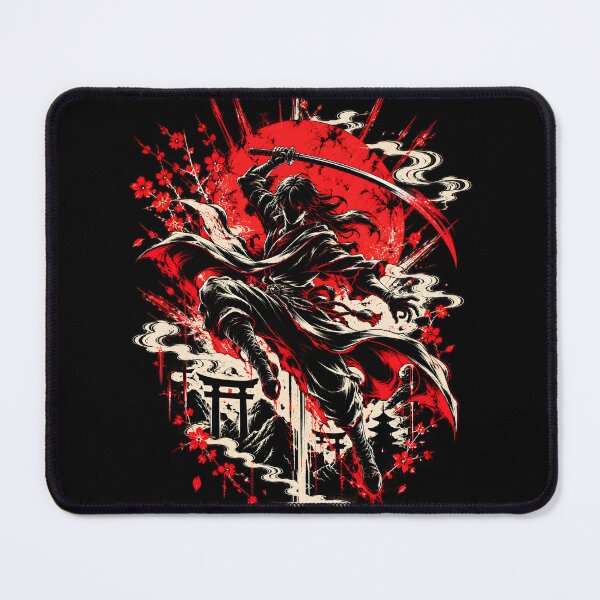 Item preview, Crimson Ronin Samurai Japanese Warrior Art designed and sold by QubekShop.