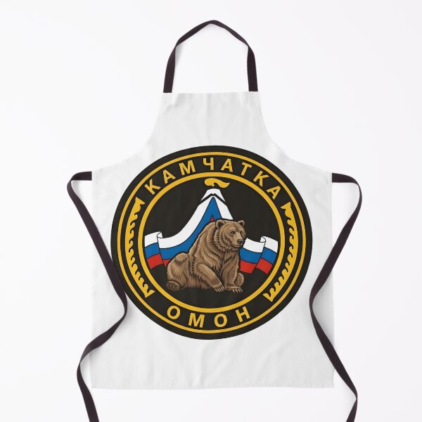 Item preview, Russian OMON Special Police Kamchatka Bear and Volcano Patch designed and sold by CharlieDesings.