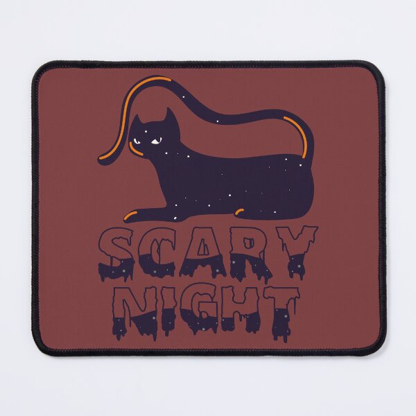 Item preview, Black Cat at Night – Spooky Halloween Art designed and sold by COLOR TALE STUDIO.