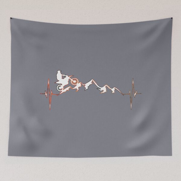 Item preview, Motorcycle Dirt Bike Mountain Heartbeat designed and sold by Jewelryrodge.