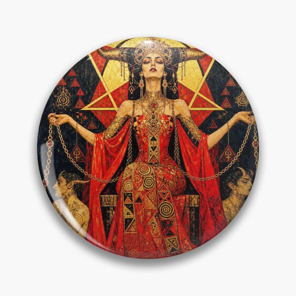 Artikelvorschau, Der Teufel, Ketten der Begierde | Geheimnisse des Goldenen Tarot entworfen und verkauft von Stoneflower-Art.