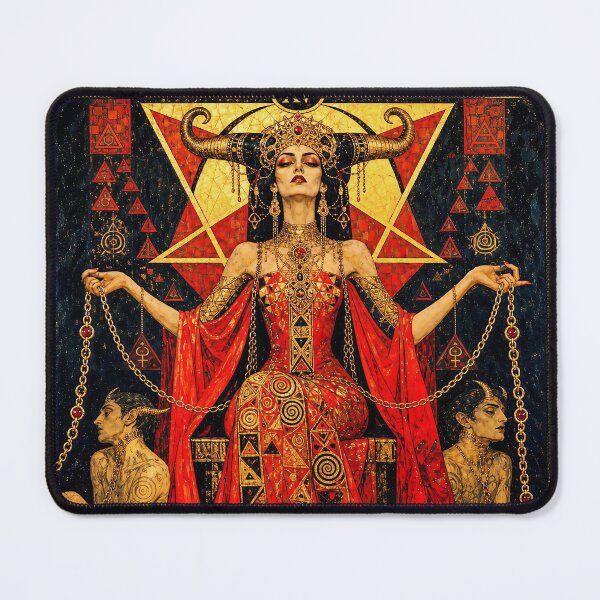 Item preview, The Devil, Chains of Desire | Mysteries of the Golden Tarot designed and sold by Stoneflower-Art.
