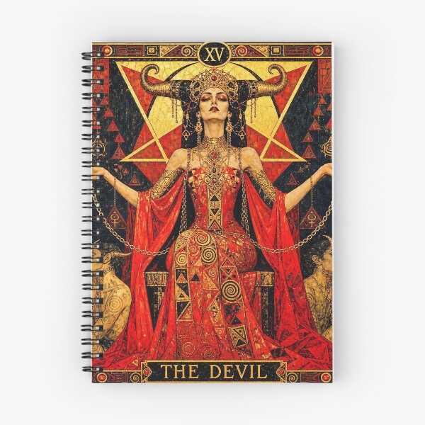 Item preview, The Devil, Chains of Desire | Mysteries of the Golden Tarot designed and sold by Stoneflower-Art.