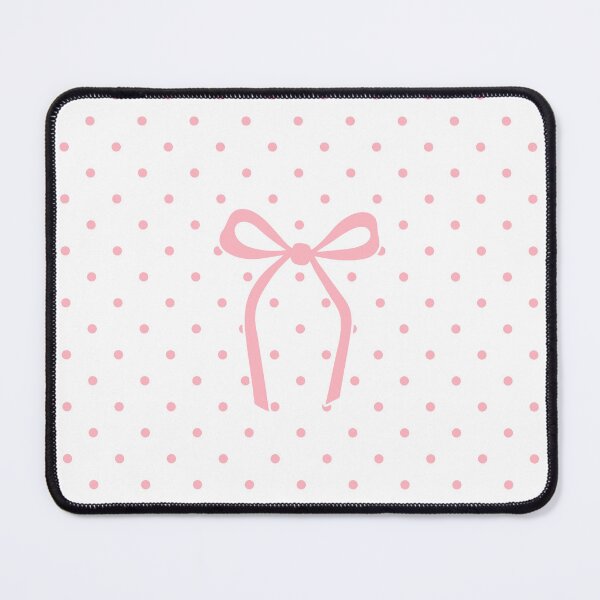 Item preview, Cute Pink Bow White Polka Dot Pattern Aesthetic designed and sold by ElGhazal-Art.