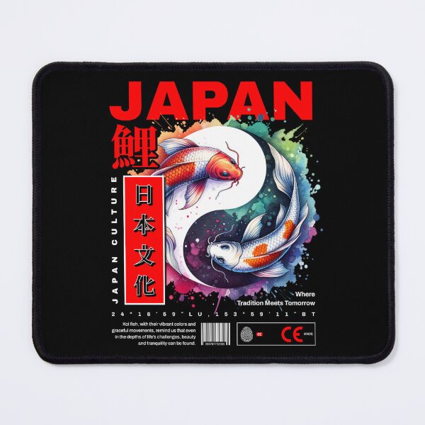 Item preview, Japanese Koi Fish Yin Yang Cultural Art designed and sold by QubekShop.