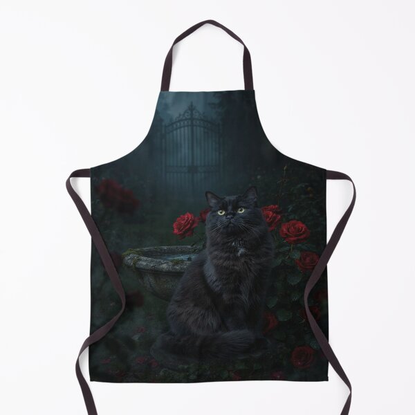 Item preview, Black Persian Cat Surrounded by Gothic Roses designed and sold by JanjjaSoulInk.