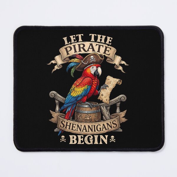 Item preview, Let The Pirate Shenanigans Begin Parrot Treasure Map designed and sold by cerima.