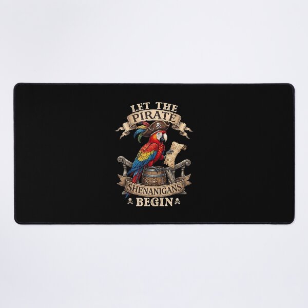 Item preview, Let The Pirate Shenanigans Begin Parrot Treasure Map designed and sold by cerima.
