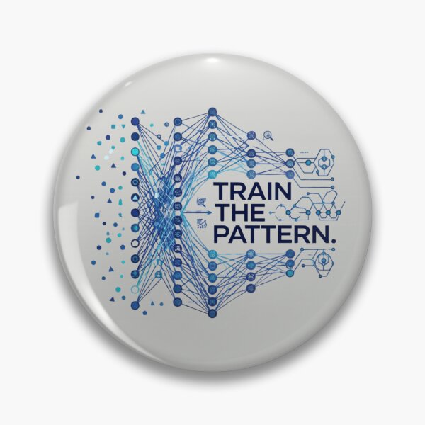 Item preview, Train the Pattern Machine Learning Artificial Intelligence Design designed and sold by Amr Darwish Graphic designer.