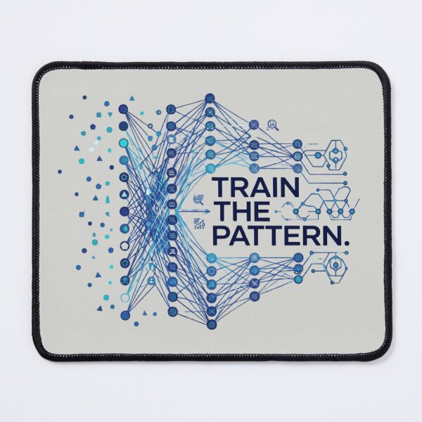 Item preview, Train the Pattern Machine Learning Artificial Intelligence Design designed and sold by Amr Darwish Graphic designer.