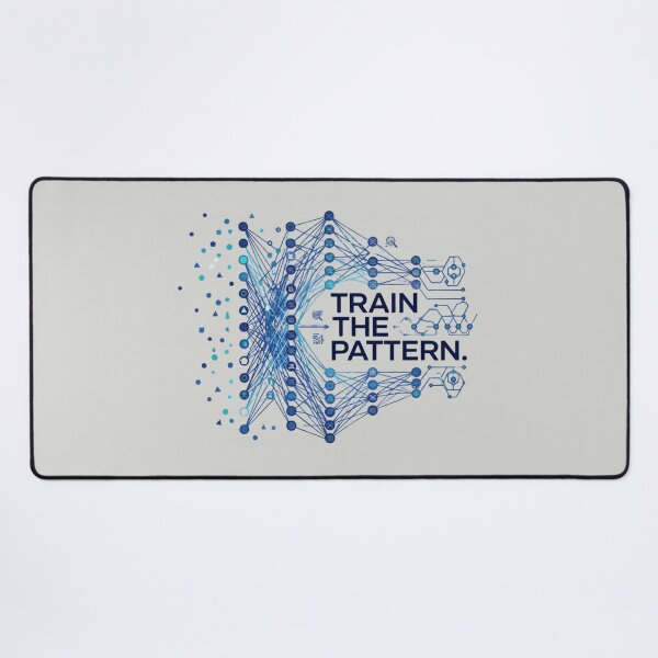 Item preview, Train the Pattern Machine Learning Artificial Intelligence Design designed and sold by Amr Darwish Graphic designer.