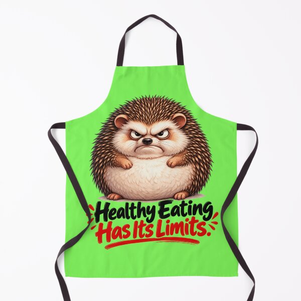 Item preview, Healthy Eating Has Its Limits – Funny Hedgehog Diet Humor designed and sold by flashARTstudio.