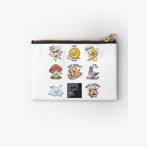 Item preview, Funny Daily Mood Spectrum Morning Chaos Sticker Sheet designed and sold by mood-draftsman.
