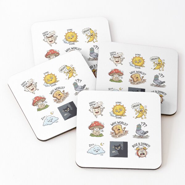 Item preview, Funny Daily Mood Spectrum Morning Chaos Sticker Sheet designed and sold by mood-draftsman.