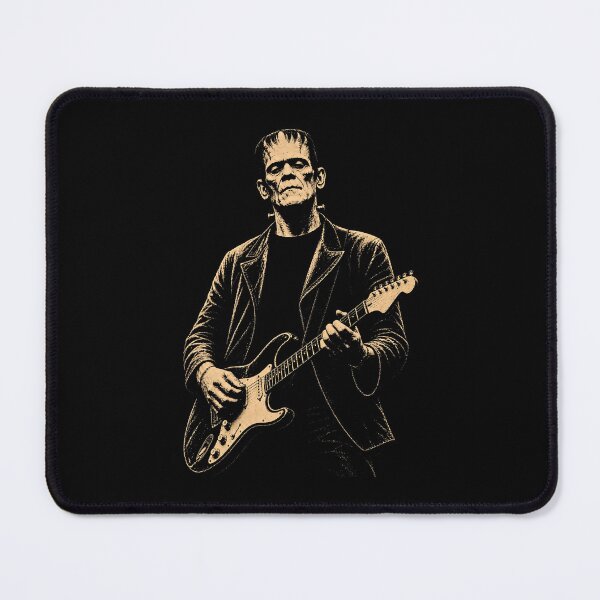 Item preview, Vintage Frankenstein Playing Electric Guitar Rock Monster designed and sold by thefirstbroo.
