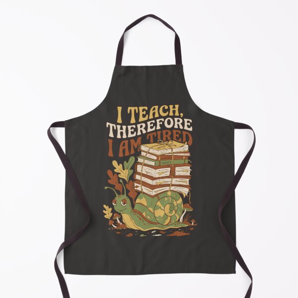 Item preview, Tired snail professor with groovy retro-style books - Dark Colors Edition designed and sold by Shyla Marsare.