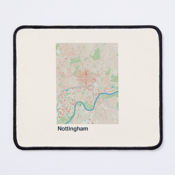Item preview, Nottingham Minimalistic Map Art designed and sold by MapsNerd.