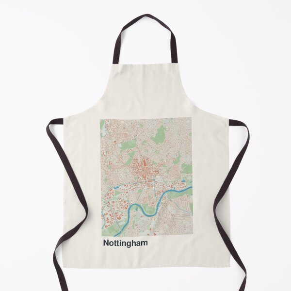 Item preview, Nottingham Minimalistic Map Art designed and sold by MapsNerd.