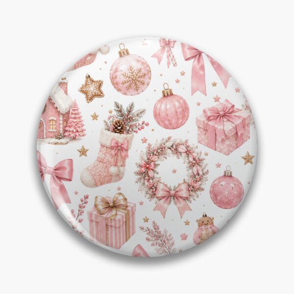 Item preview,  Pink Christmas Wonderland – Elegant Pink Christmas Holiday Design designed and sold by DreamPixelPrint.