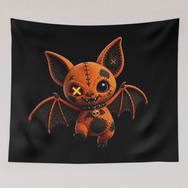 Item preview, Batsy - Spooky Orange Bat designed and sold by TitiaDesign.