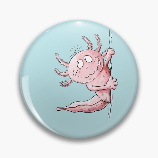 Item preview, Funny Axolotl Peeking Around the Corner I Axolotl Cartoon designed and sold by modartis.