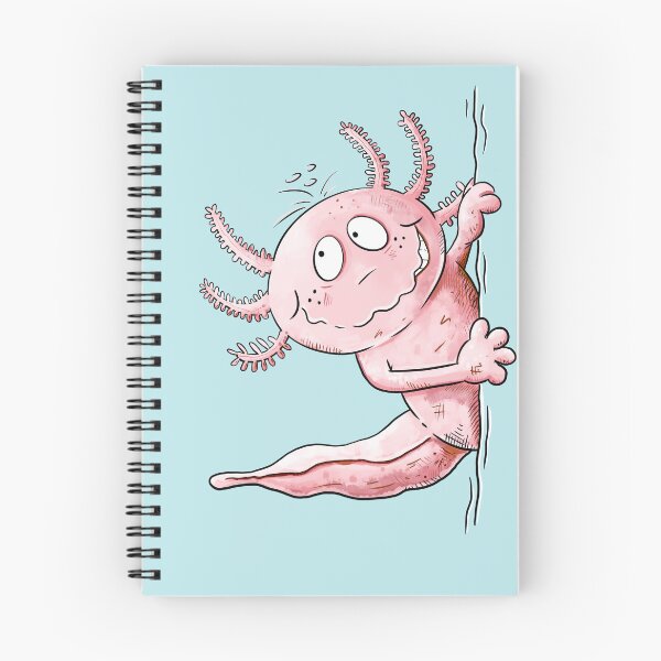 Item preview, Funny Axolotl Peeking Around the Corner I Axolotl Cartoon designed and sold by modartis.