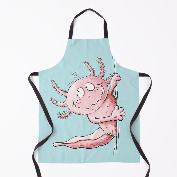 Item preview, Funny Axolotl Peeking Around the Corner I Axolotl Cartoon designed and sold by modartis.