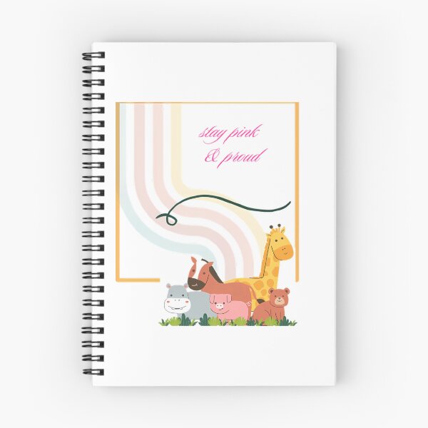 Item preview, Stay Pink and Proud - Cute Animals Cute Nursery Art designed and sold by NourArtCorner.
