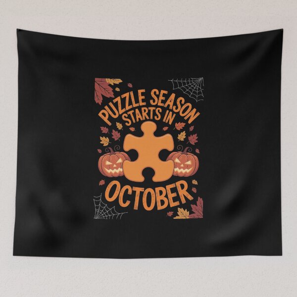 Item preview, Puzzle Season Starts in October   designed and sold by jkrphoto.