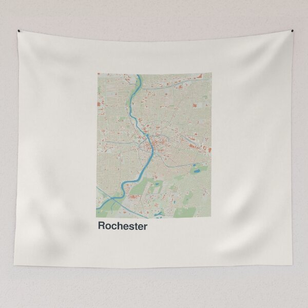 Item preview, Rochester Minimalistic Map Art designed and sold by MapsNerd.